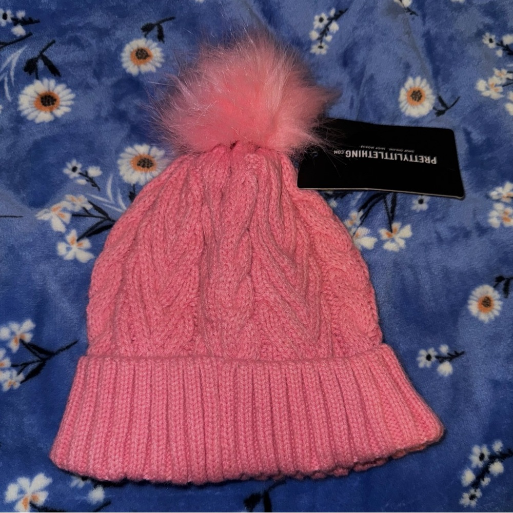 Pink winter hat